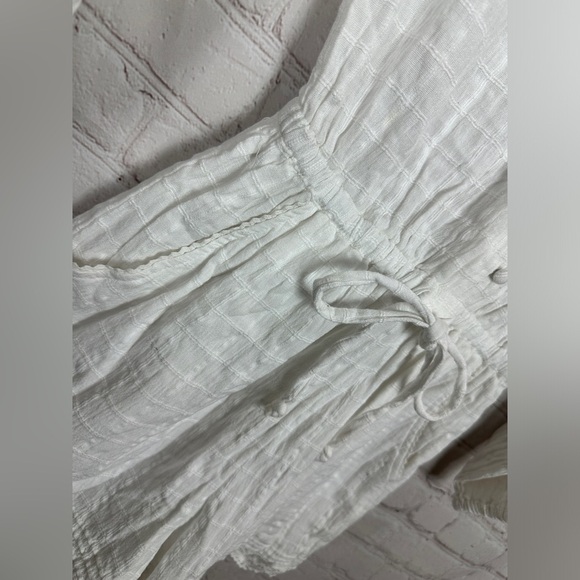 Aerie Viscose Cotton blend Long Sleeve Lace Trim shorts Cottagecore Romper Sz S - Picture 3 of 6